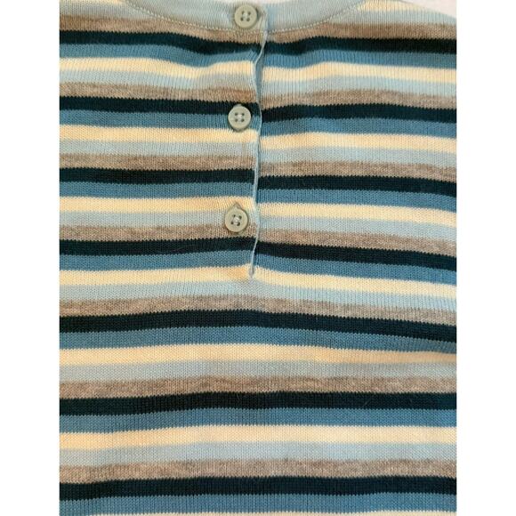 Vtg 2004 Gymboree My Best Friend Sweater Dress Striped Knit Ruffle Hem 12-18m - Picture 8 of 8